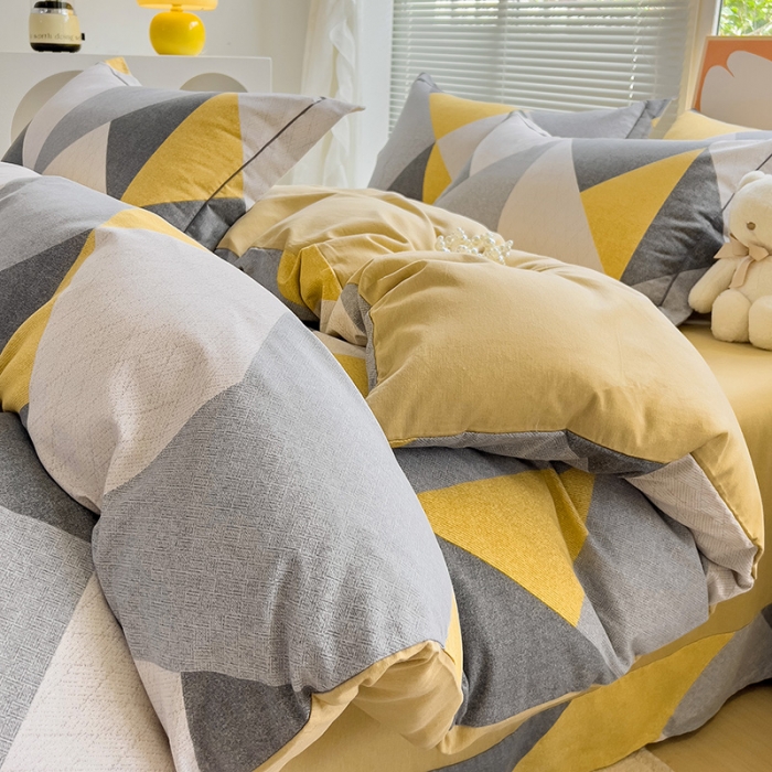 91家纺网 家纺一手货源 找家纺 棉生活 2023新款铂金全棉磨毛系列（AB版）四件套 少年