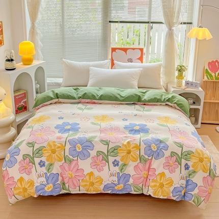 91家纺网 家纺一手货源 找家纺 （总）棉生活 2023新款铂金全棉磨毛系列（AB版）单被套