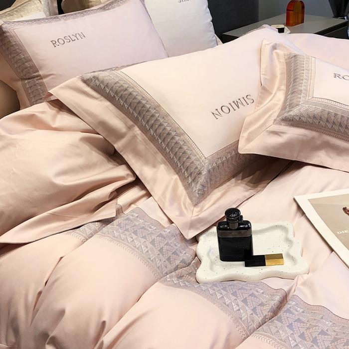 91家纺网 家纺一手货源 找家纺 黑白森林23款100支全棉四件套纯棉床上用品