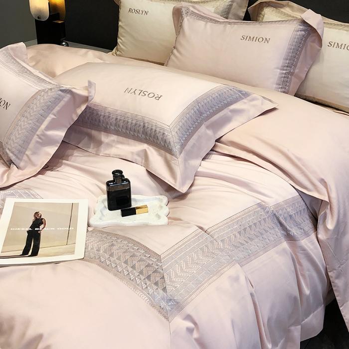 91家纺网 家纺一手货源 找家纺 黑白森林23款100支全棉四件套纯棉床上用品