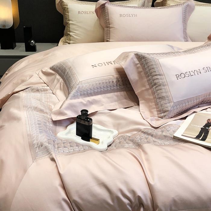 91家纺网 家纺一手货源 找家纺 黑白森林23款100支全棉四件套纯棉床上用品