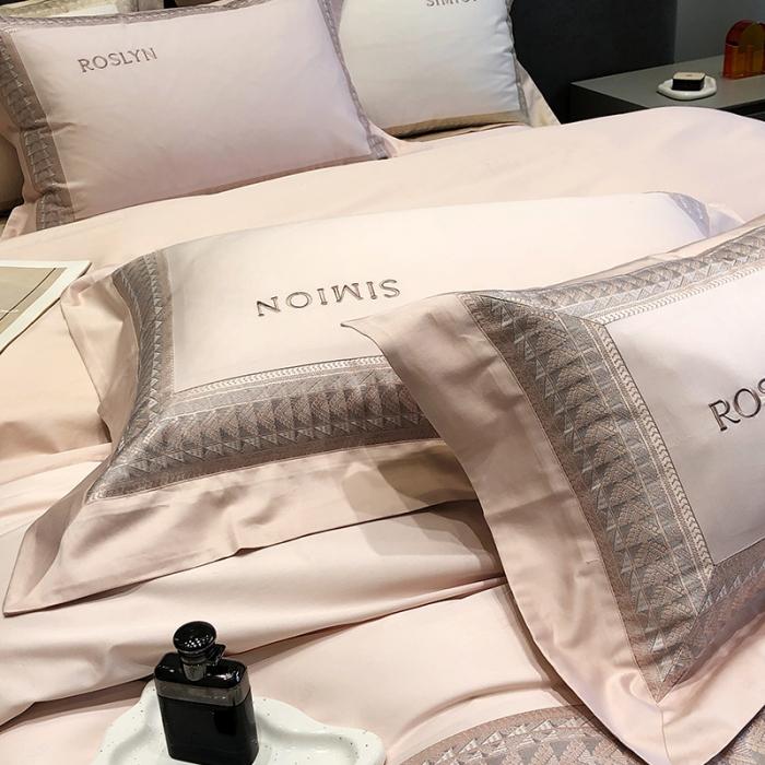 91家纺网 家纺一手货源 找家纺 黑白森林23款100支全棉四件套纯棉床上用品