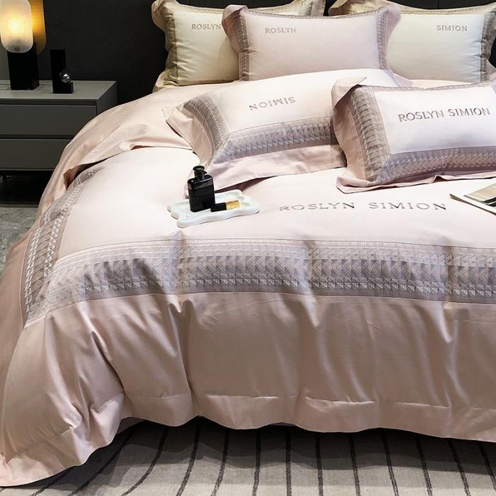 91家纺网 家纺一手货源 找家纺 黑白森林23款100支全棉四件套纯棉床上用品