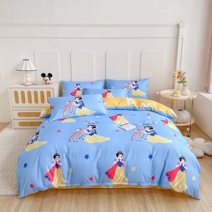 91家纺网 家纺一手货源 找家纺 （总）卡斯诺2023新款迪士尼斜纹磨毛四件套