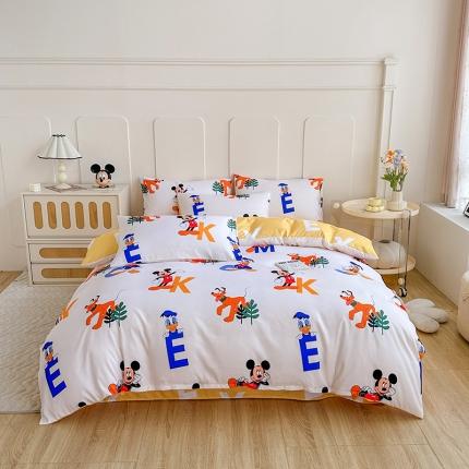 91家纺网 家纺一手货源 找家纺 （总）卡斯诺2023新款迪士尼斜纹磨毛四件套