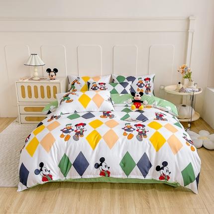 91家纺网 家纺一手货源 找家纺 （总）卡斯诺2023新款迪士尼斜纹磨毛四件套