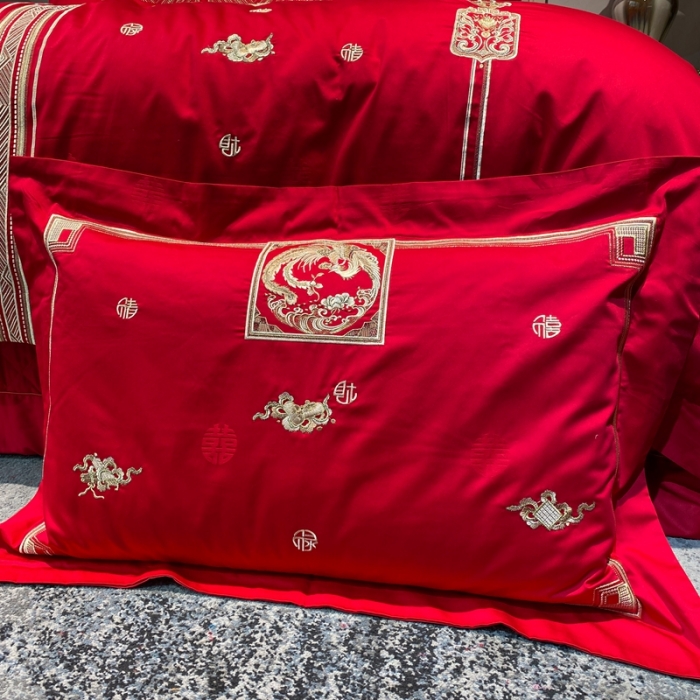 91家纺网 家纺一手货源 找家纺 （总）爱情故事 2025新款100支婚庆四件套实拍