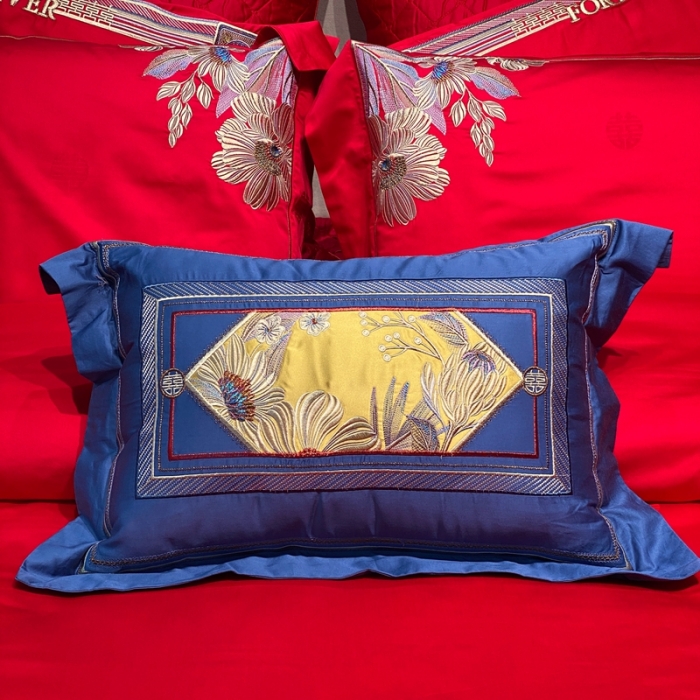 91家纺网 家纺一手货源 找家纺 爱情故事 2025新款100支婚庆四件套实拍 秘密花园