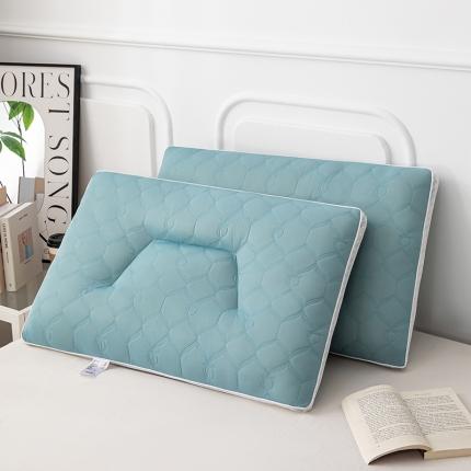 91家纺网 家纺一手货源 找家纺 芯宜佳 2023新款凉丫丫舒适枕枕头枕芯 凉丫丫舒适枕-蓝色48*74cm