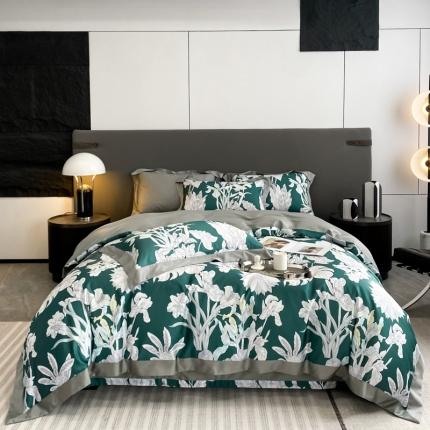 91家纺网 家纺一手货源 找家纺 （总）栩裕纺织新款50支天丝棉数码印花系列四件套