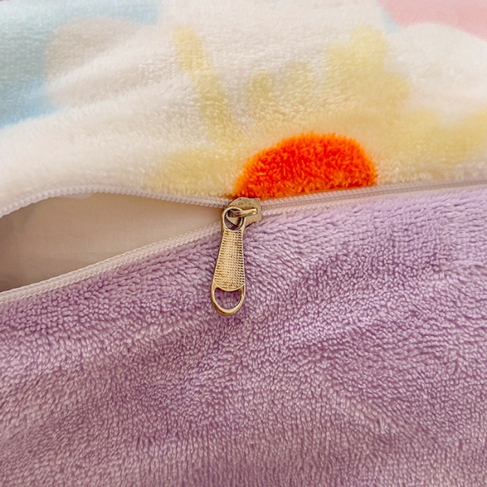 91家纺网 家纺一手货源 找家纺 （总）慕尚 2025新款高克重加厚牛奶绒印花单被套-田园花卉系列