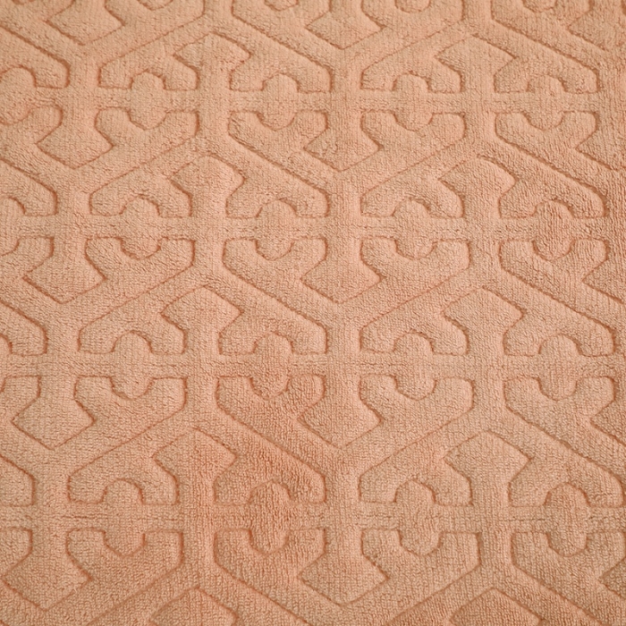 91家纺网 家纺一手货源 找家纺 2023新款纯色小花边牛奶绒床盖三件套 暖馨-浅咖