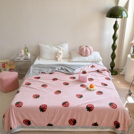 91家纺网 家纺一手货源 找家纺 （总）柚子-2023新款舒棉绒+泰迪绒双面绒毯