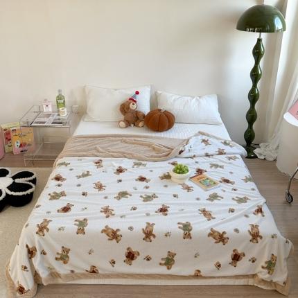 91家纺网 家纺一手货源 找家纺 （总）柚子-2023新款舒棉绒+泰迪绒双面绒毯