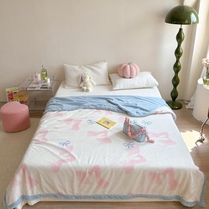 91家纺网 家纺一手货源 找家纺 （总）柚子-2023新款舒棉绒+泰迪绒双面绒毯