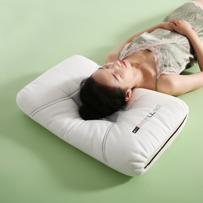 91家纺网 家纺一手货源 找家纺 拾光枕芯 2023新款出口科技护颈软枕头 出口科技护颈软枕头2