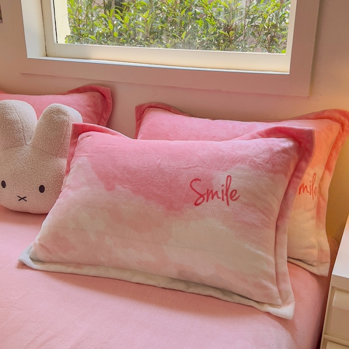 91家纺网 家纺一手货源 找家纺 慕尚 2025新款高克重加厚牛奶绒印花四件套-田园花卉系列 流年