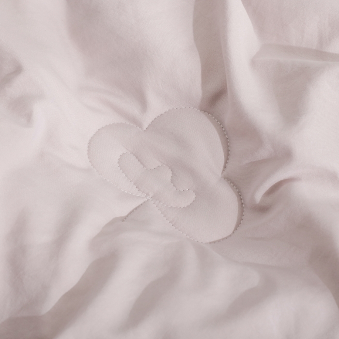 91家纺网 家纺一手货源 找家纺 棉造家居  2023年新款长绒棉花被烫印冬被子 灰色