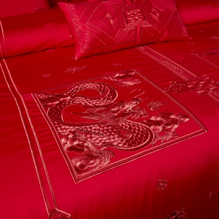 91家纺网 家纺一手货源 找家纺 （总）爱情故事 2025新款100支婚庆四件套棚拍