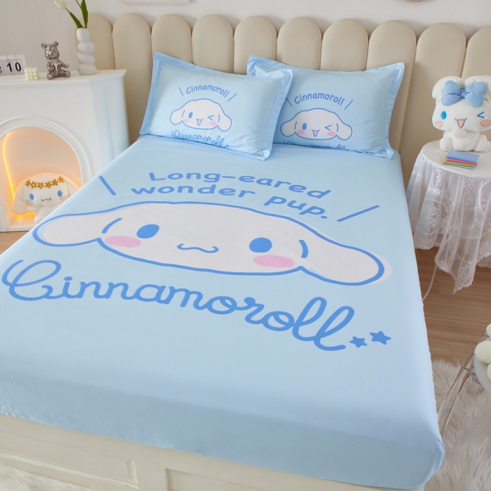 91家纺网 家纺一手货源 找家纺 （总）蘭菲 2023新款三丽鸥全棉单床笠