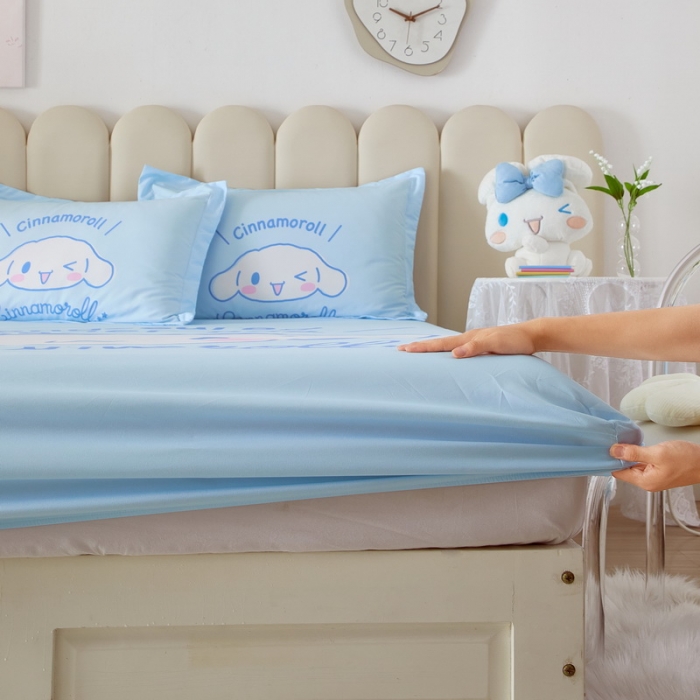 91家纺网 家纺一手货源 找家纺 （总）蘭菲 2023新款三丽鸥全棉单床笠