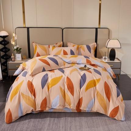 91家纺网 家纺一手货源 找家纺 (总)2024新款格林系多规格活性全棉磨毛四件套保暖加厚纯棉磨毛四件套