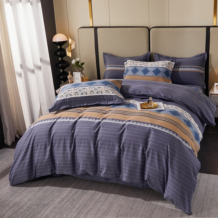 91家纺网 家纺一手货源 找家纺 (总)2024新款格林系多规格活性全棉磨毛四件套保暖加厚纯棉磨毛四件套