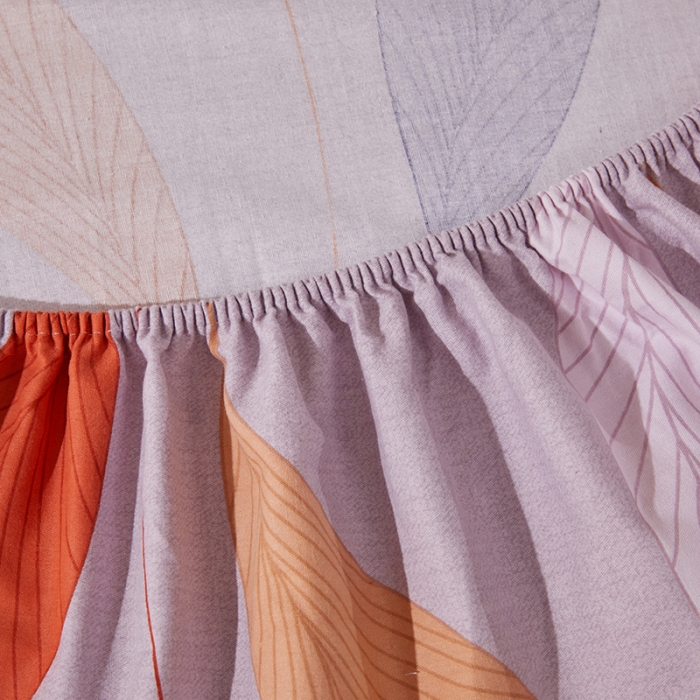 91家纺网 家纺一手货源 找家纺 晶缦 2023新款格林系列全棉活性磨毛多规格四件套 花姿摇曳灰