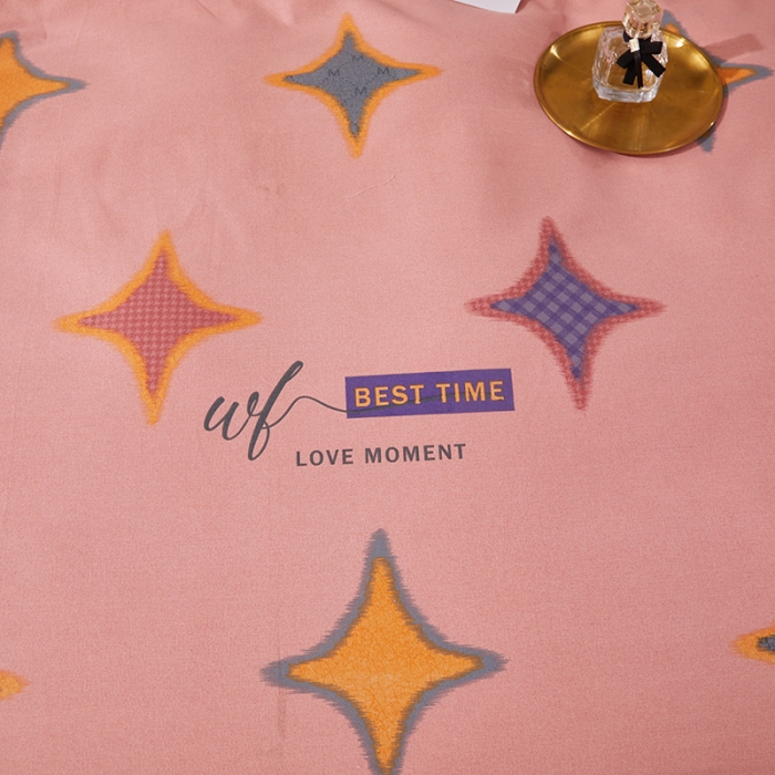 91家纺网 家纺一手货源 找家纺 晶缦 2023新款格林系列全棉活性磨毛多规格四件套 满天星