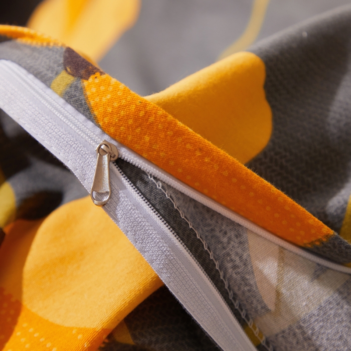 91家纺网 家纺一手货源 找家纺 晶缦 2023新款格林系列全棉活性磨毛多规格四件套 叶叶生辉