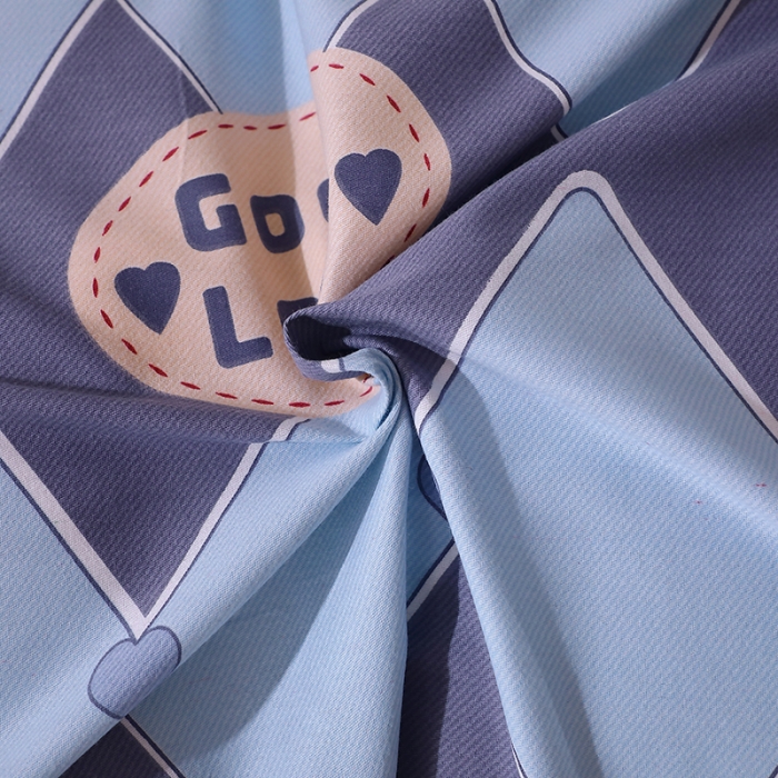 91家纺网 家纺一手货源 找家纺 晶缦 2023新款格林系列全棉活性磨毛多规格四件套 棱镜