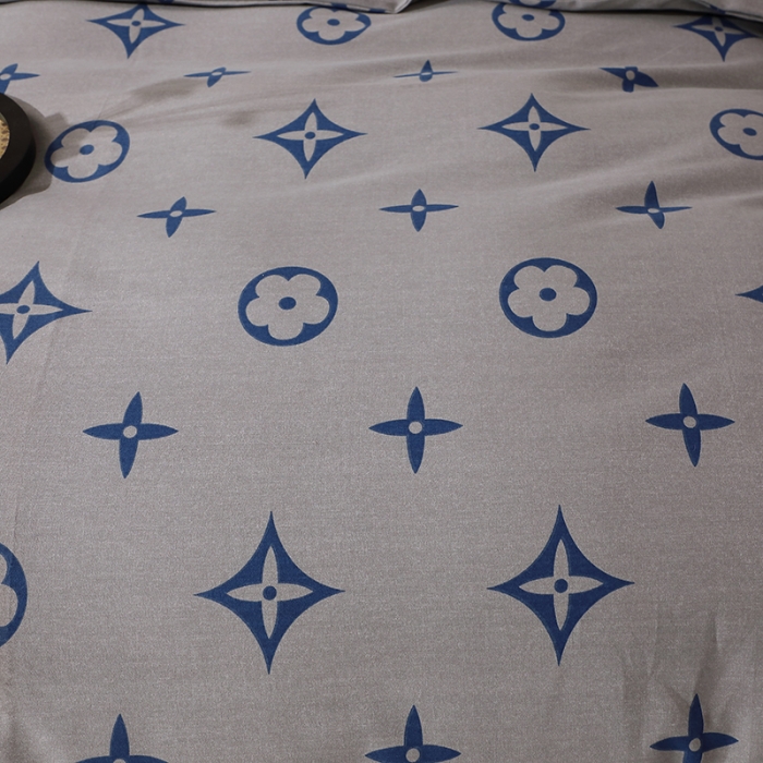 91家纺网 家纺一手货源 找家纺 晶缦 2023新款格林系列全棉活性磨毛多规格四件套 路易斯