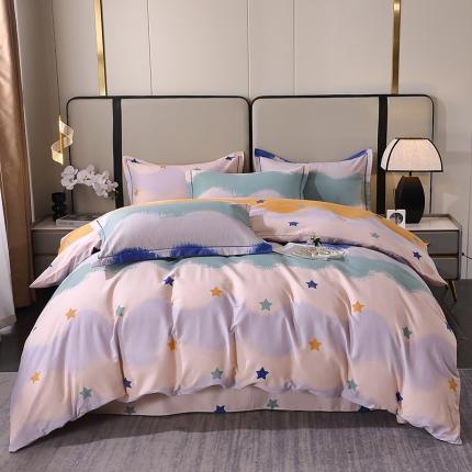 晶缦 2023新款格林系列全棉活性磨毛多规格四件套 夏洛