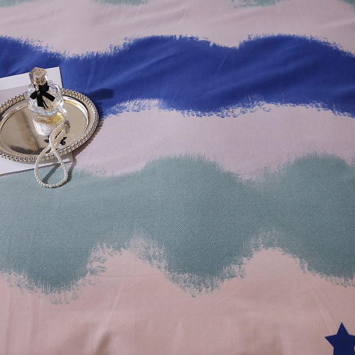 91家纺网 家纺一手货源 找家纺 晶缦 2023新款格林系列全棉活性磨毛多规格四件套 夏洛