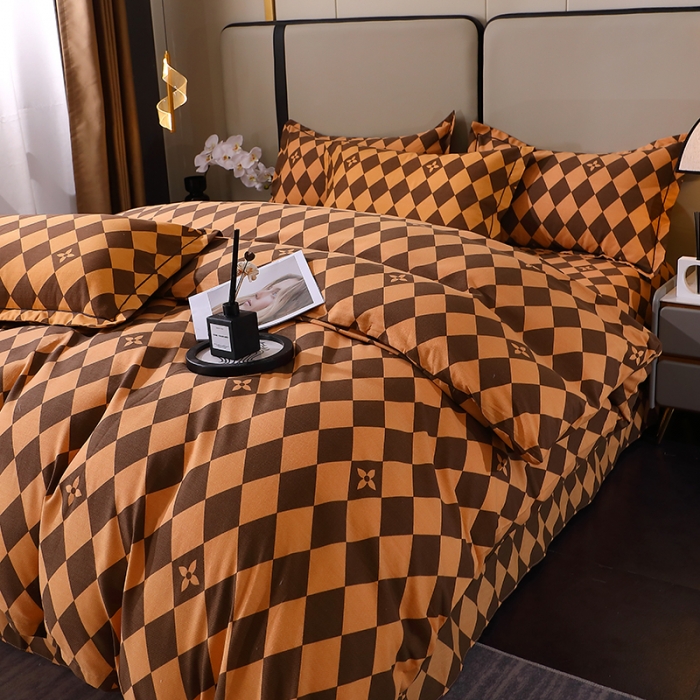 91家纺网 家纺一手货源 找家纺 晶缦 2023新款格林系列全棉活性磨毛多规格四件套 星罗