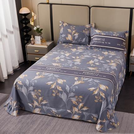 91家纺网 家纺一手货源 找家纺 总-2024新款格林系全棉活性磨毛床单单件多规格纯棉磨毛单床单单品床单