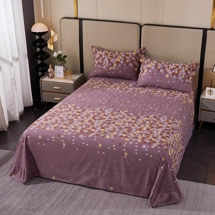 91家纺网 家纺一手货源 找家纺 总-2024新款格林系全棉活性磨毛床单单件多规格纯棉磨毛单床单单品床单