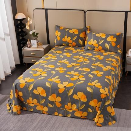 91家纺网 家纺一手货源 找家纺 总-2024新款格林系全棉活性磨毛床单单件多规格纯棉磨毛单床单单品床单