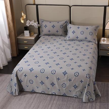 91家纺网 家纺一手货源 找家纺 总-2024新款格林系全棉活性磨毛床单单件多规格纯棉磨毛单床单单品床单