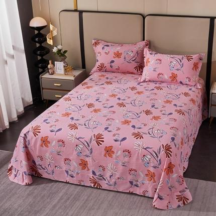 总-2024新款格林系全棉活性磨毛床单单件多规格纯棉磨毛单床单单品床单