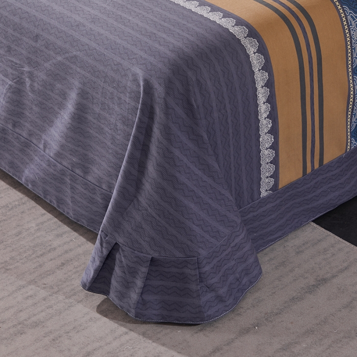 91家纺网 家纺一手货源 找家纺 晶缦 2023新款格林系列全棉活性磨毛多规格床单 艾格之恋