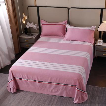 晶缦 2023新款格林系列全棉活性磨毛多规格床单 爱伦粉