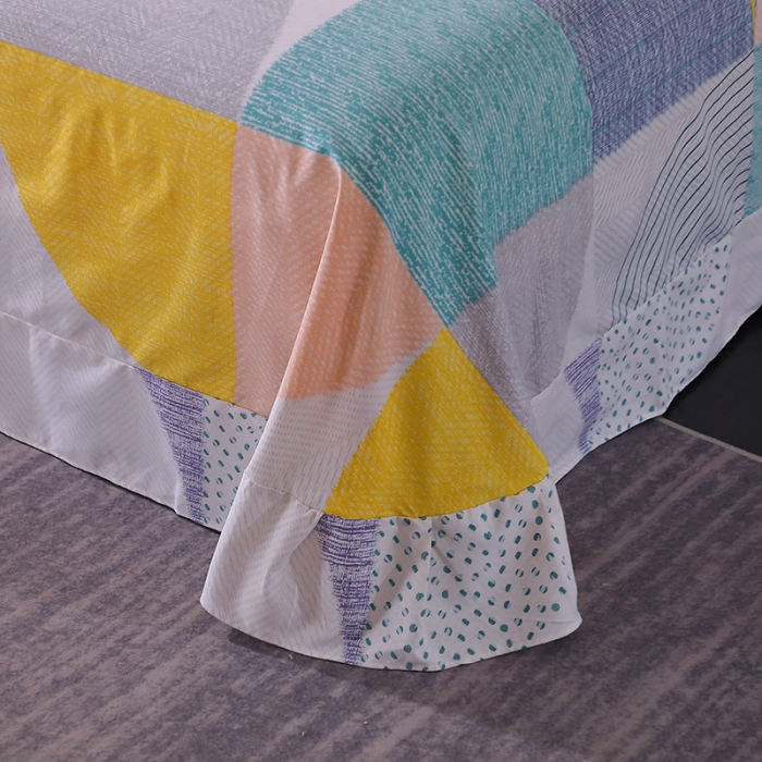 91家纺网 家纺一手货源 找家纺 晶缦 2023新款格林系列全棉活性磨毛多规格床单 美好时光