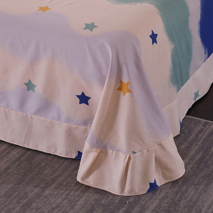 91家纺网 家纺一手货源 找家纺 晶缦 2023新款格林系列全棉活性磨毛多规格床单 夏洛