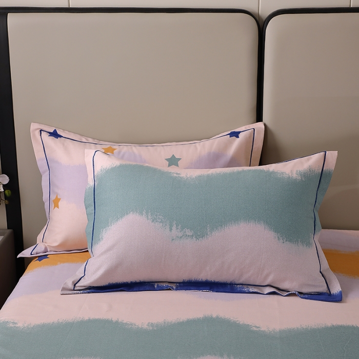 91家纺网 家纺一手货源 找家纺 晶缦 2023新款格林系列全棉活性磨毛多规格床单 夏洛