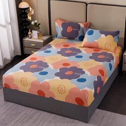 91家纺网 家纺一手货源 找家纺 总-2024新款格林系全棉活性磨毛多规格单品床笠单件纯棉磨毛床笠单床笠