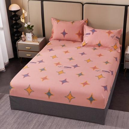 91家纺网 家纺一手货源 找家纺 总-2024新款格林系全棉活性磨毛多规格单品床笠单件纯棉磨毛床笠单床笠