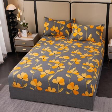 91家纺网 家纺一手货源 找家纺 总-2024新款格林系全棉活性磨毛多规格单品床笠单件纯棉磨毛床笠单床笠