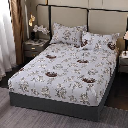 91家纺网 家纺一手货源 找家纺 总-2024新款格林系全棉活性磨毛多规格单品床笠单件纯棉磨毛床笠单床笠