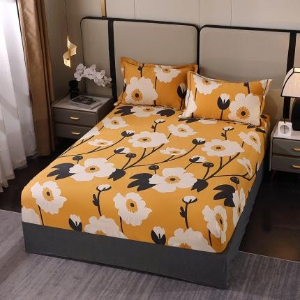 91家纺网 家纺一手货源 找家纺 总-2024新款格林系全棉活性磨毛多规格单品床笠单件纯棉磨毛床笠单床笠